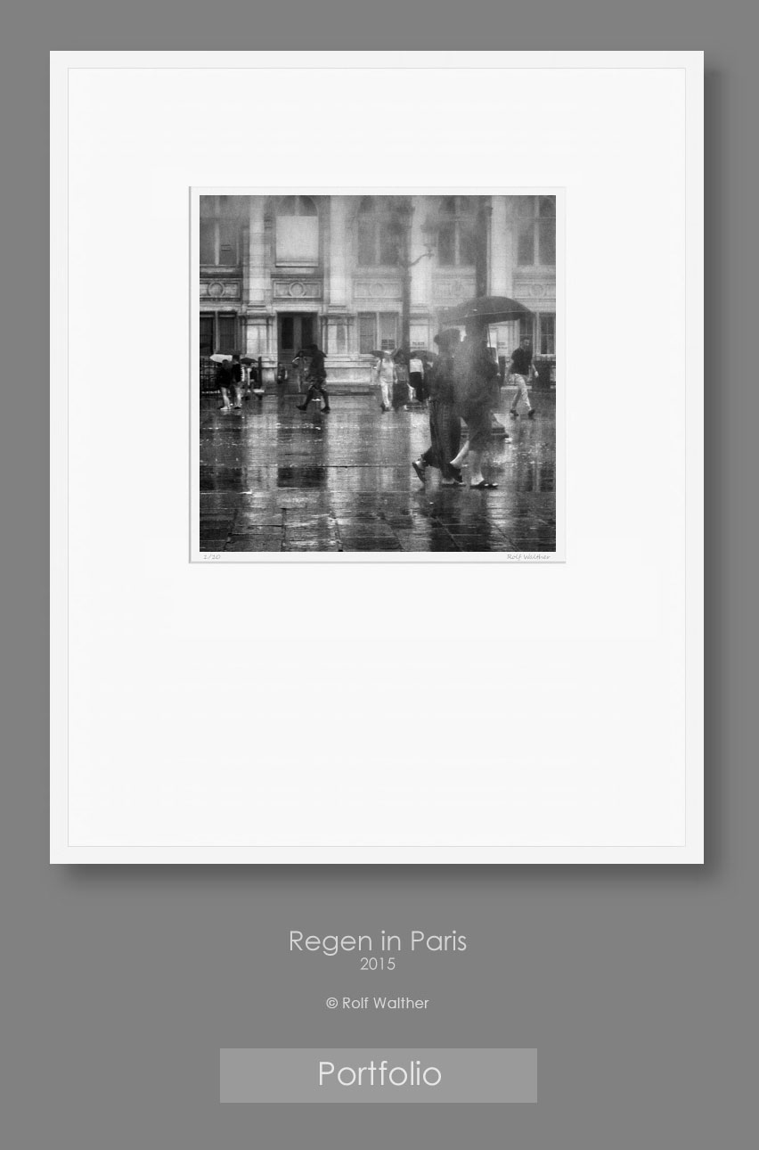 Regen in Paris, Fine Art Fotografie
